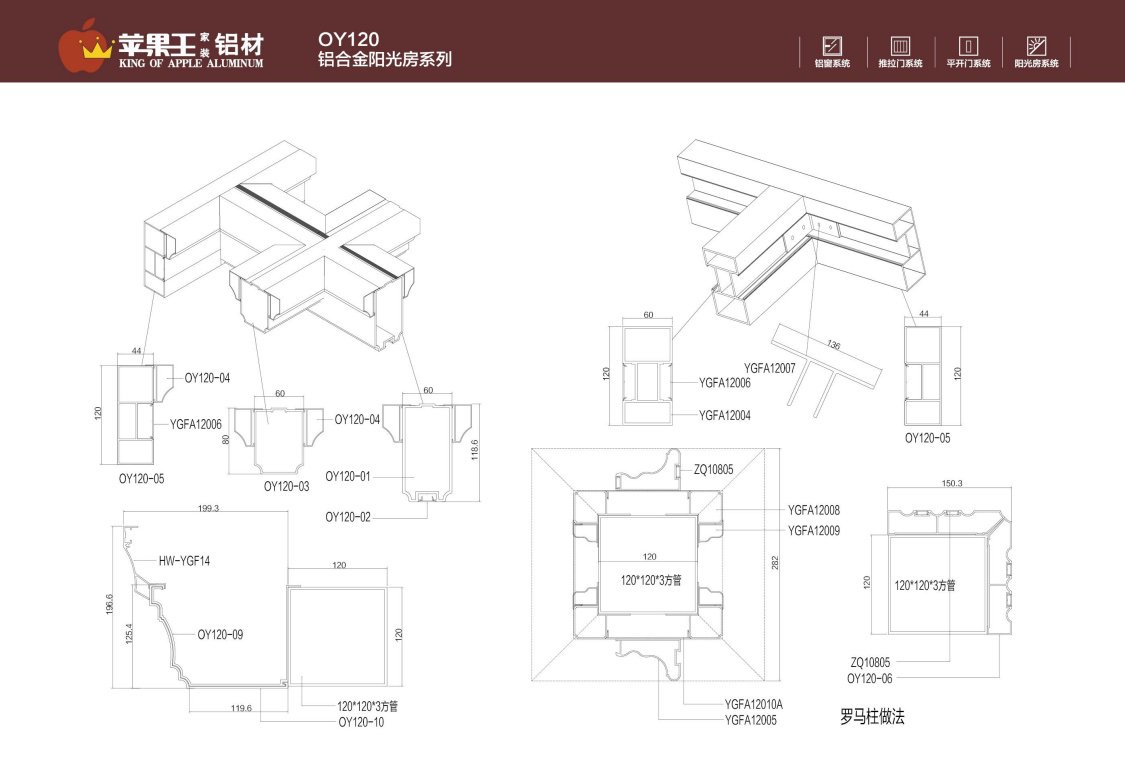 QY120鋁合金陽光房